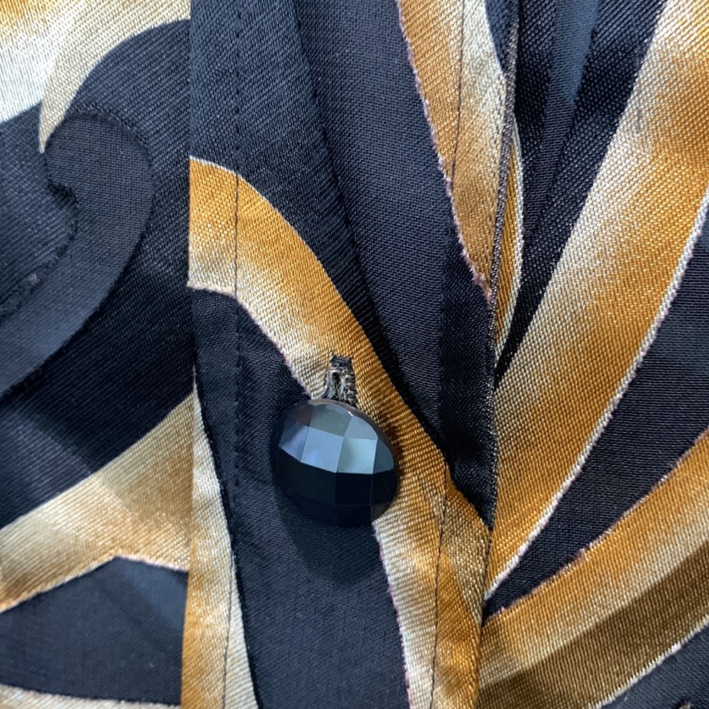 Vantage Button Down Blouse Size Medium - image 5